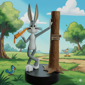 Pernalonga Clássico – Miniatura 3D com Estilo Looney Tunes!