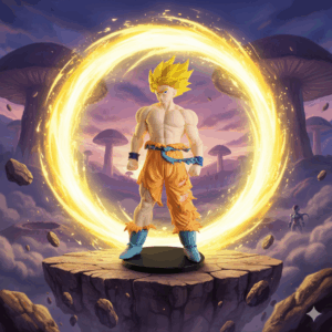 Goku Super Saiyajin: O Guerreiro de Dragon Ball em 3D!