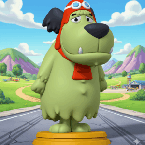 Boneco 3D Muttley – Colecionável Clássico em Impressão 3D