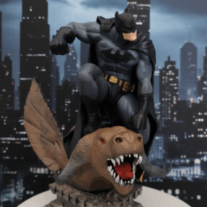 Batman o Gardião de Gothan City – Escultura 3D Pintada à Mão