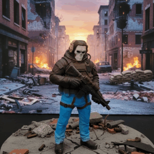 Ghost: O Espírito da Guerra - Impresso em 3d e Pintado à Mão