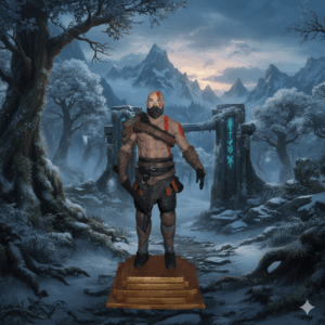 Kratos - Estatueta Colecionável God of War (Impressão 3D)