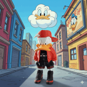 Donald Duck Street Style 3D: Peça de Colecionador